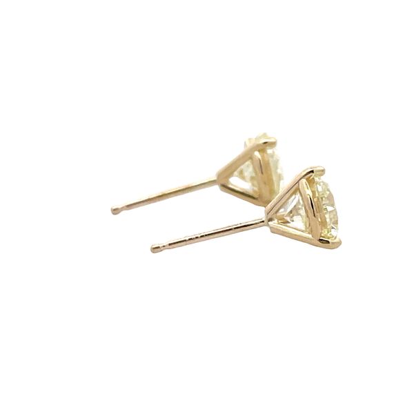 Estate - Natural Diamond Stud Earrings Image 4 Flora Gems Decatur, IL