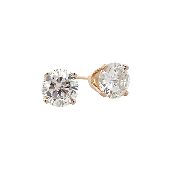Estate - Diamond Stud Earrings Flora Gems Decatur, IL