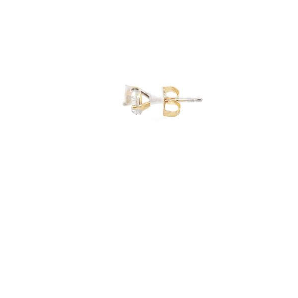 Estate - Diamond Stud Earrings Image 4 Flora Gems Decatur, IL