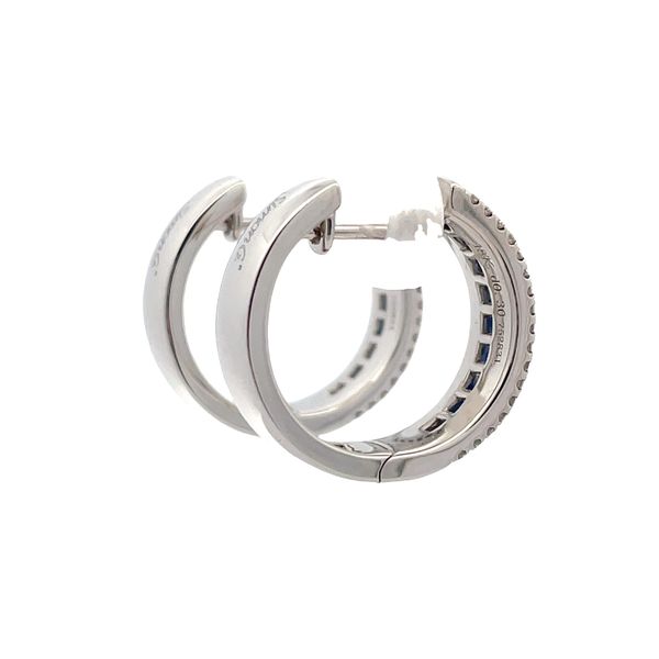 Estate - Simon G. Blue Sapphire and Diamond Earrings Image 4 Flora Gems Decatur, IL