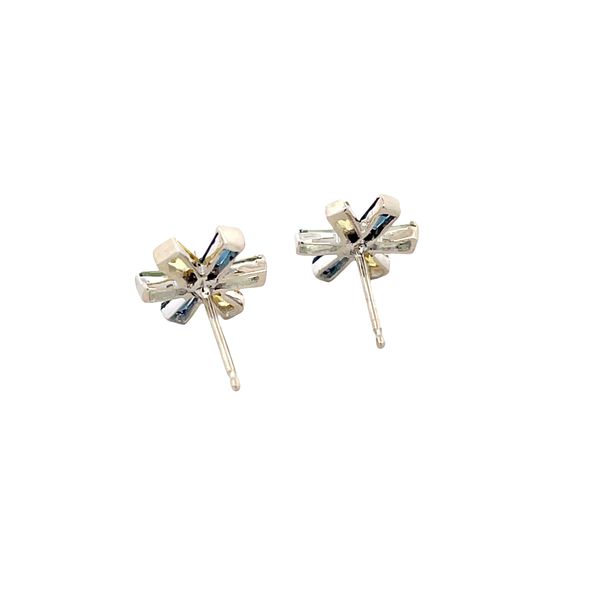 Estate - Sapphire and Diamond Earrings Image 3 Flora Gems Decatur, IL