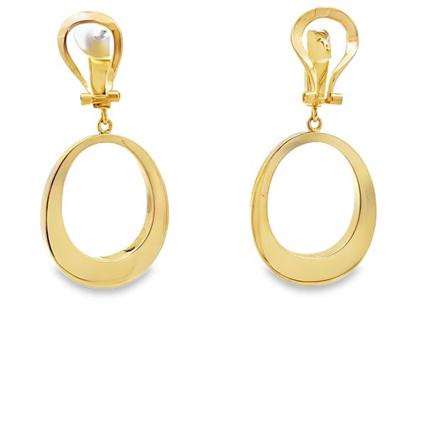 Estate - Gold Earrings Image 3 Flora Gems Decatur, IL