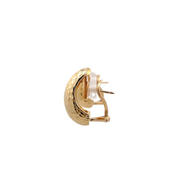 Estate - Yellow Gold Hoop Earrings Image 2 Flora Gems Decatur, IL