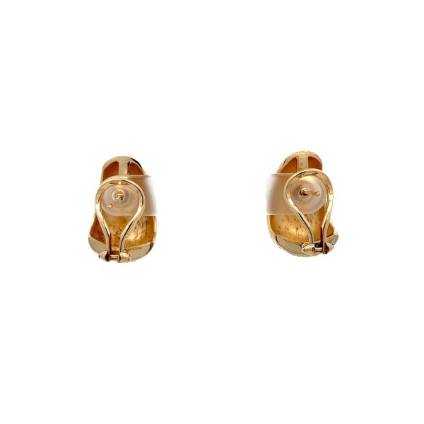 Estate - Yellow Gold Hoop Earrings Image 3 Flora Gems Decatur, IL