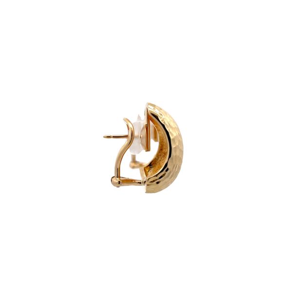 Estate - Yellow Gold Hoop Earrings Image 4 Flora Gems Decatur, IL