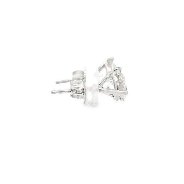 Estate - Lab Grown Diamond Stud Earrings Image 4 Flora Gems Decatur, IL