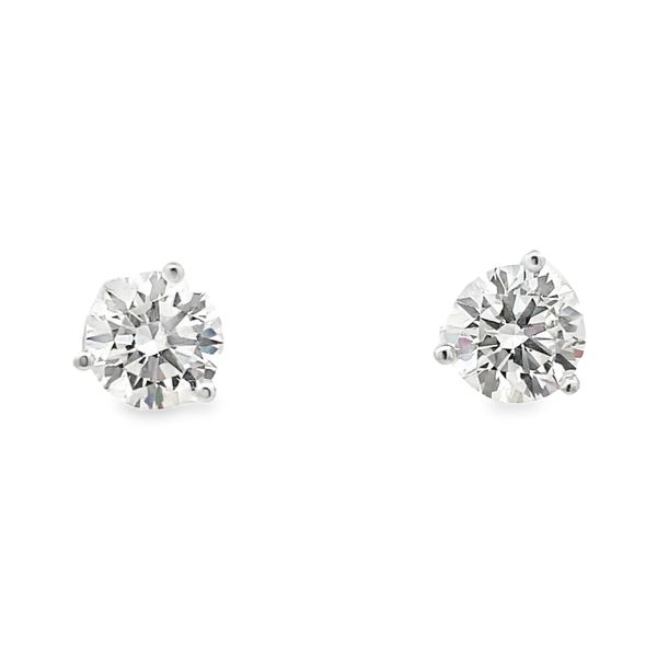 Estate - Lab Grown Diamond Stud Earrings Flora Gems Decatur, IL