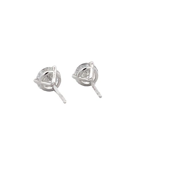 Estate - Lab Grown Diamond Stud Earrings Image 3 Flora Gems Decatur, IL