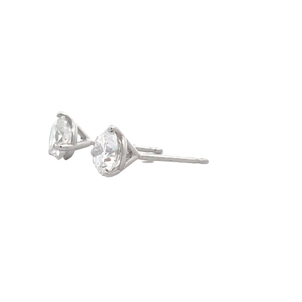 Estate - Lab Grown Diamond Stud Earrings Image 2 Flora Gems Decatur, IL
