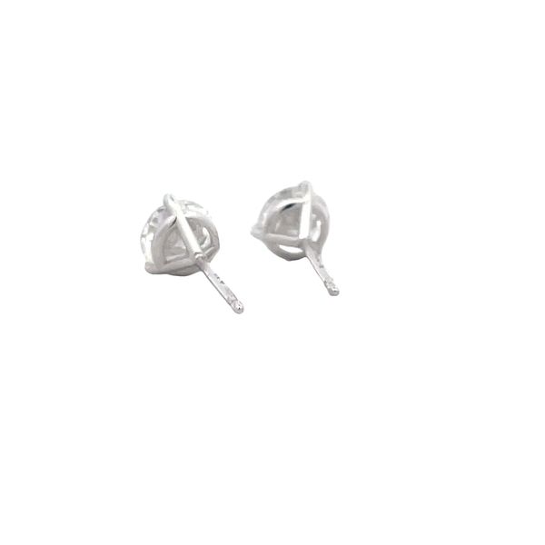 Estate - Lab Grown Diamond Stud Earrings Image 3 Flora Gems Decatur, IL