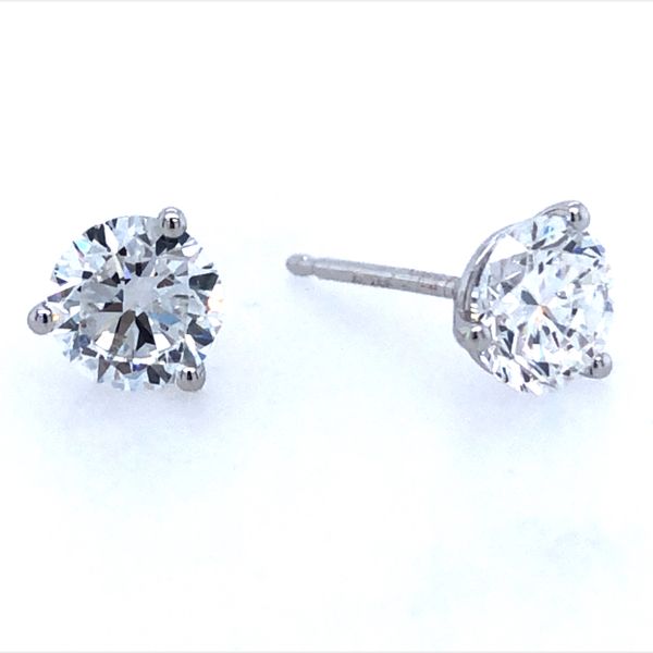 Estate - Lab Grown Diamond Stud Earrings Flora Gems Decatur, IL