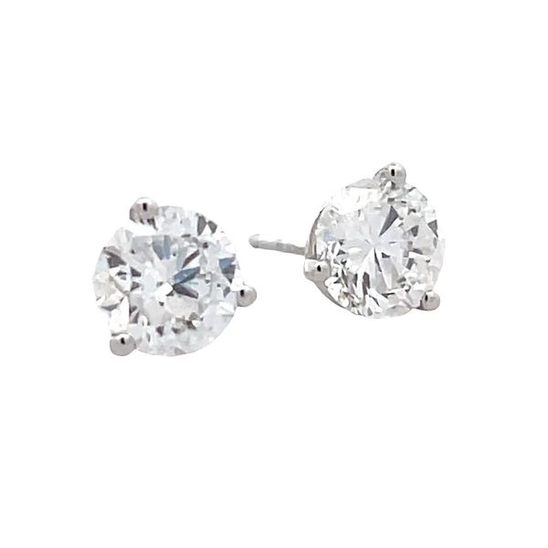 Estate - Lab Grown Diamond Stud Earrings Flora Gems Decatur, IL