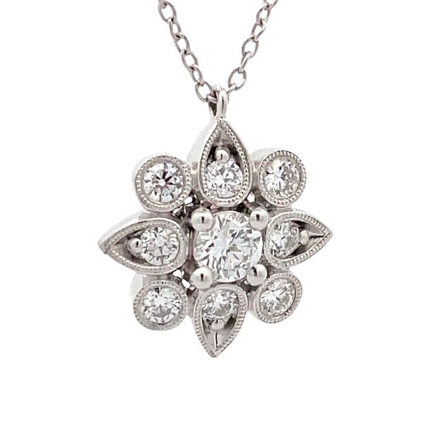 Estate - Lab Grown Diamond Necklace Flora Gems Decatur, IL