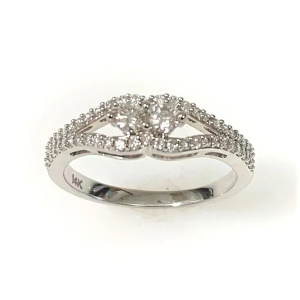 14 karat White Gold Two-Stone Diamond Engagement Ring Forever Young Fine Jewelers St. George, UT