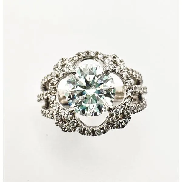 18 Karat White Gold Diamond Engagement Ring Image 2 Forever Young Fine Jewelers St. George, UT