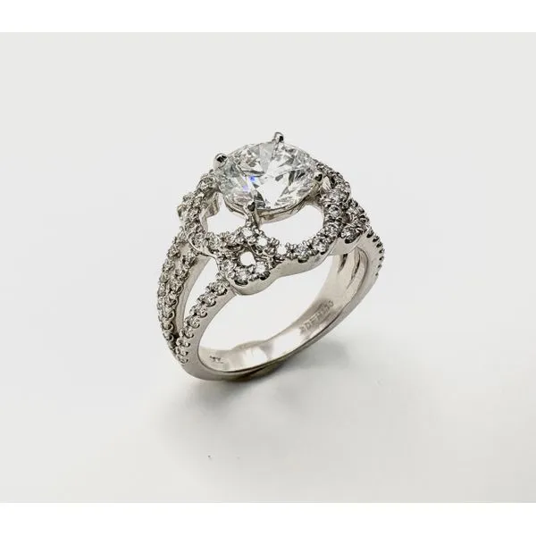 18 Karat White Gold Diamond Engagement Ring Forever Young Fine Jewelers St. George, UT