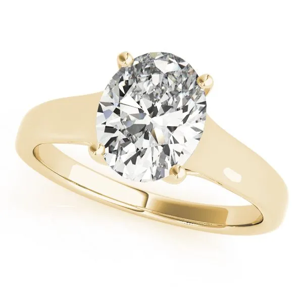 14 Karat Yellow Gold Moissanite Engagement Ring Forever Young Fine Jewelers St. George, UT
