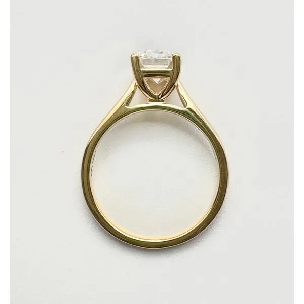 14 Karat Yellow Gold Emerald Cut Diamond Engagement Ring Image 2 Forever Young Fine Jewelers St. George, UT