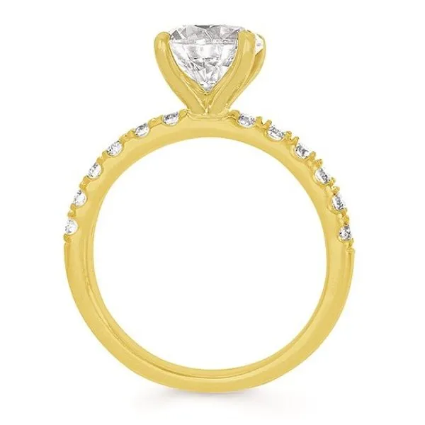 14 Karat Yellow Gold Round Lab Grown Diamond Engagement Ring Image 2 Forever Young Fine Jewelers St. George, UT