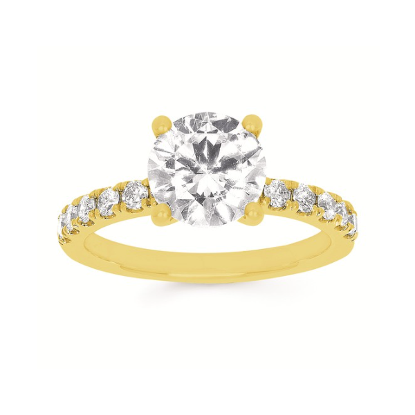 14 Karat Yellow Gold Lab Grown Diamond Engagement Ring Forever Young Fine Jewelers St. George, UT