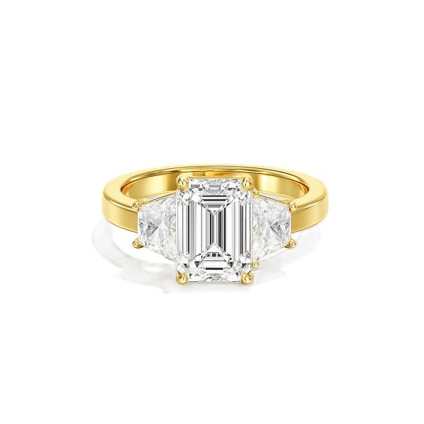14 Karat Yellow Gold Three Stone Diamond Engagement Ring Forever Young Fine Jewelers St. George, UT