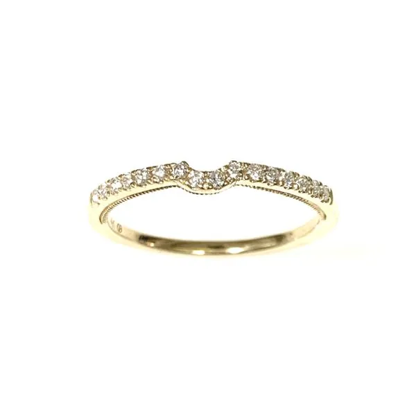 14 Karat Yellow Gold Curved Style Diamond Wedding Ring Forever Young Fine Jewelers St. George, UT