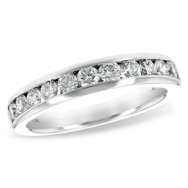 14 Karat White Gold Channel Set Diamond Anniversary Ring Forever Young Fine Jewelers St. George, UT