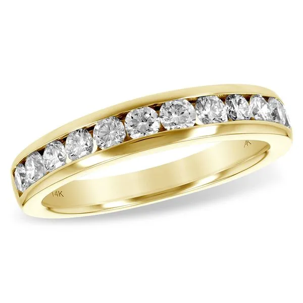 14 Karat White Gold Channel Set Diamond Anniversary Ring Forever Young Fine Jewelers St. George, UT