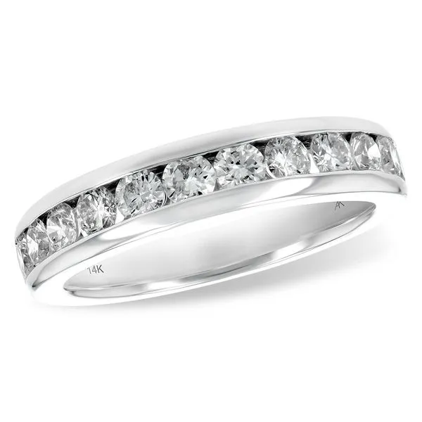 14 Karat White Gold Channel Set Anniversary Band Forever Young Fine Jewelers St. George, UT