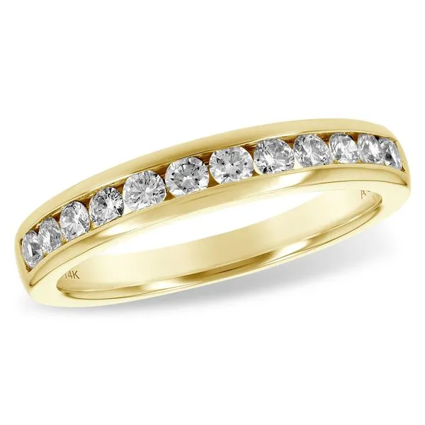 14 Karat Yellow Gold Channel Set Diamond Anniversary Band Forever Young Fine Jewelers St. George, UT