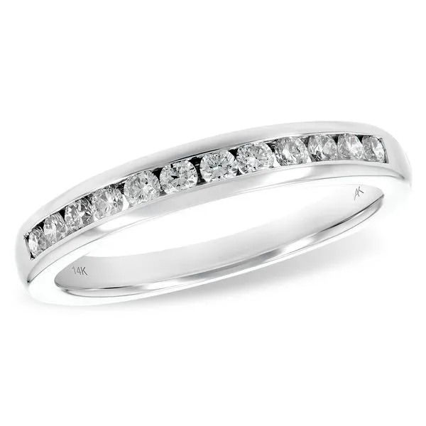 14 Karat White Gold Channel Set Diamond Anniversary Band Forever Young Fine Jewelers St. George, UT