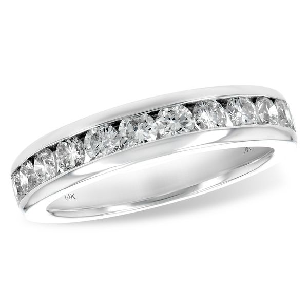 14 Karat White Gold Channel Set Anniversary Band Forever Young Fine Jewelers St. George, UT