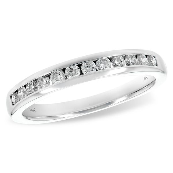14 Karat White Gold Channel Set Diamond Anniversary Band Forever Young Fine Jewelers St. George, UT