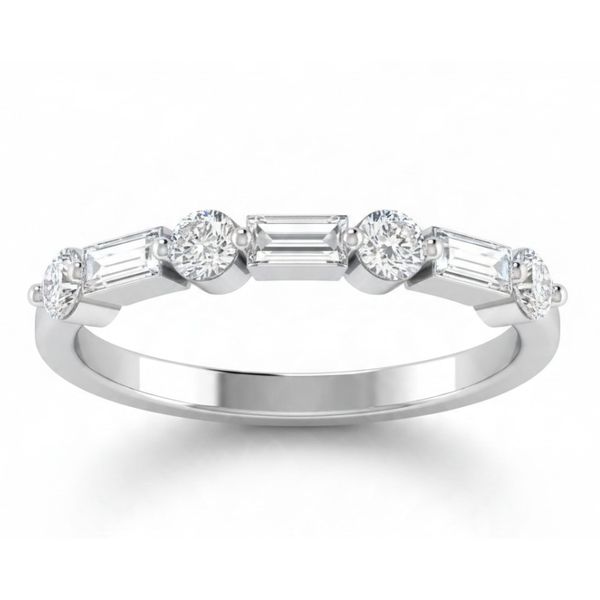 14 Karat White Gold Lab Grown Diamond Anniversary Band Forever Young Fine Jewelers St. George, UT