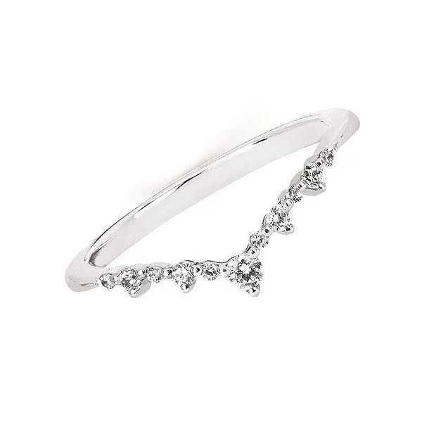 14 Karat White Gold 'V' Shaped Diamond Fashion Ring Forever Young Fine Jewelers St. George, UT