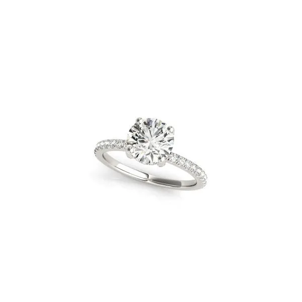 14 Karat White Gold Semi-Mount Engagement Ring Forever Young Fine Jewelers St. George, UT