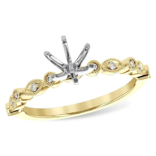 14Karat Yellow Gold Vintage Style Diamond Engagement Ring Semi Mounting Forever Young Fine Jewelers St. George, UT
