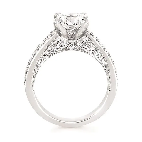 14 Karat White Gold Diamond Engagement Ring Semi Mounting Image 2 Forever Young Fine Jewelers St. George, UT