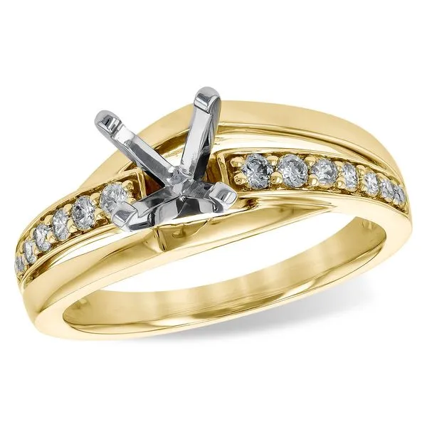 14 Karat Yellow Gold Diamond Semi Mount Engagement Ring Forever Young Fine Jewelers St. George, UT