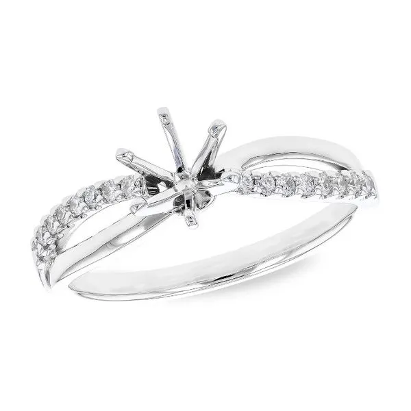 14 Karat White Gold Diamond Semi Mount Engagement Ring Forever Young Fine Jewelers St. George, UT