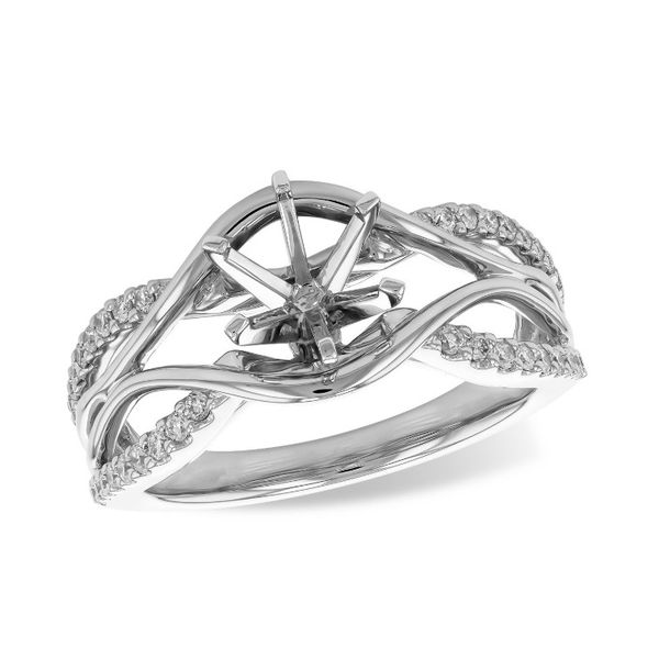 14 Karat White Gold Diamond Semi Mount Engagement Ring Forever Young Fine Jewelers St. George, UT