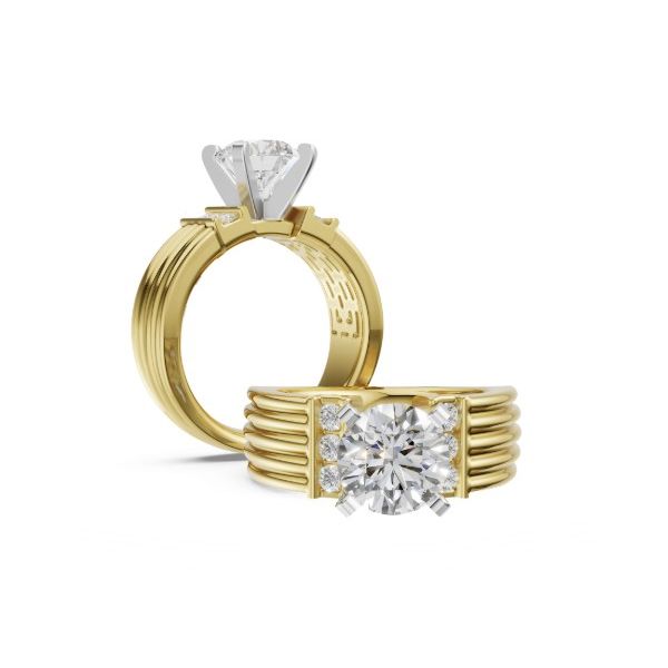 14 Karat Yellow Gold Semi Mount Engagement Ring Image 2 Forever Young Fine Jewelers St. George, UT