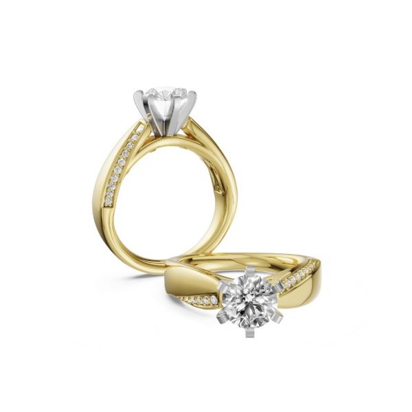 14 Karat Yellow Gold Diamond Semi Mount Engagement Ring Image 2 Forever Young Fine Jewelers St. George, UT