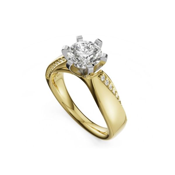 14 Karat Yellow Gold Diamond Semi Mount Engagement Ring Forever Young Fine Jewelers St. George, UT