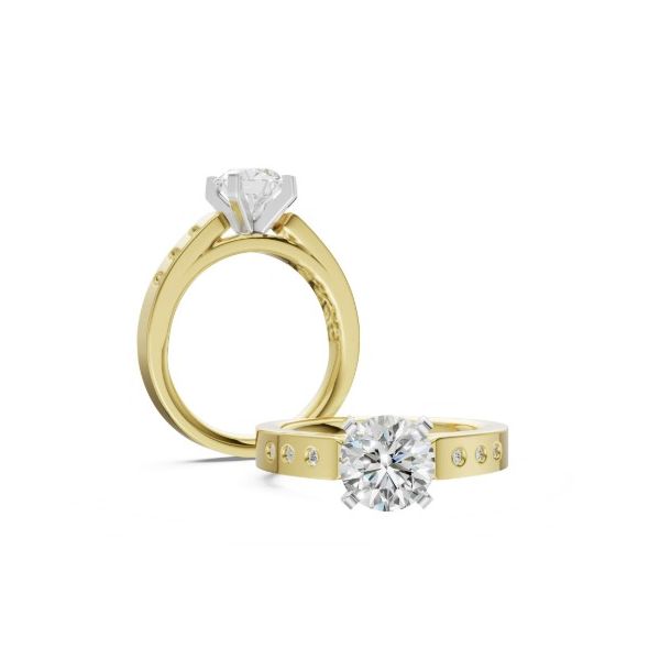 14 Karat Yellow Gold Diamond Semi Mount Engagement Ring Image 2 Forever Young Fine Jewelers St. George, UT