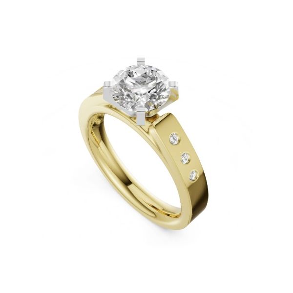 14 Karat Yellow Gold Diamond Semi Mount Engagement Ring Forever Young Fine Jewelers St. George, UT