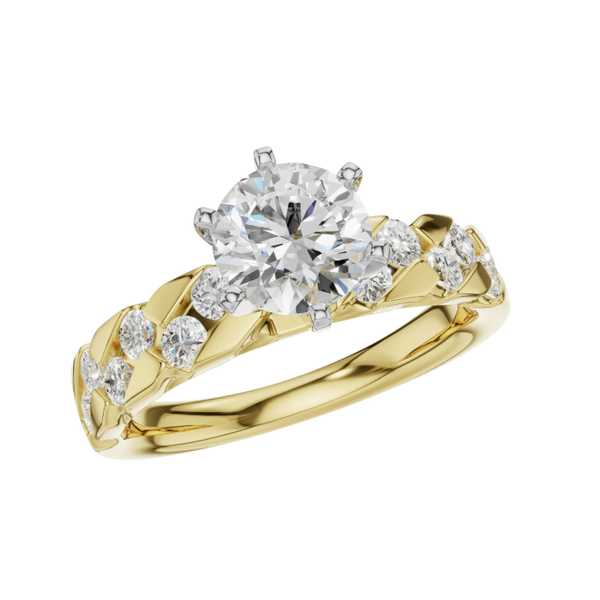 14 Karat Yellow Gold Diamond Semi Mount Engagement Ring Forever Young Fine Jewelers St. George, UT