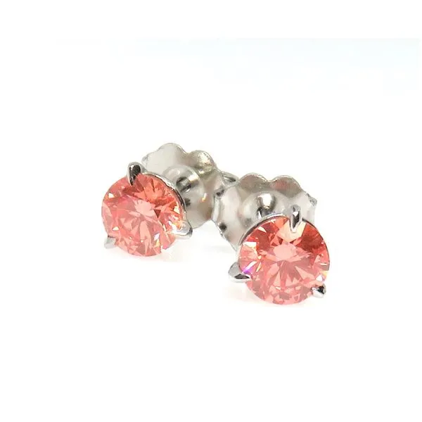 A Pair of Lab Grown Blue Diamond Stud Earrings Forever Young Fine Jewelers St. George, UT