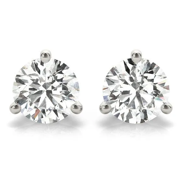 14 Karat White Gold Diamond Stud Earrings, 1.42ctw Forever Young Fine Jewelers St. George, UT