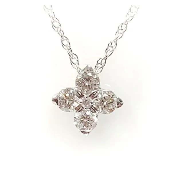 14 Karat White Gold Diamond Pendant Forever Young Fine Jewelers St. George, UT